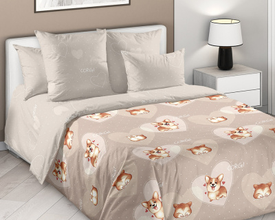 Постельное белье Влюбленный корги